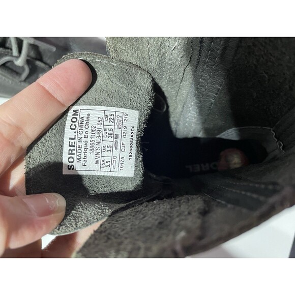 Sorel Boots 5.5 Gray Joan of Arctic Wedge II Ankle Leather Granola Girl Outdoor - Picture 7 of 11